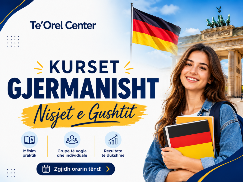 Kurse gjermanisht Gusht 2026 në Tiranë për nivelet A1 A2 dhe B1